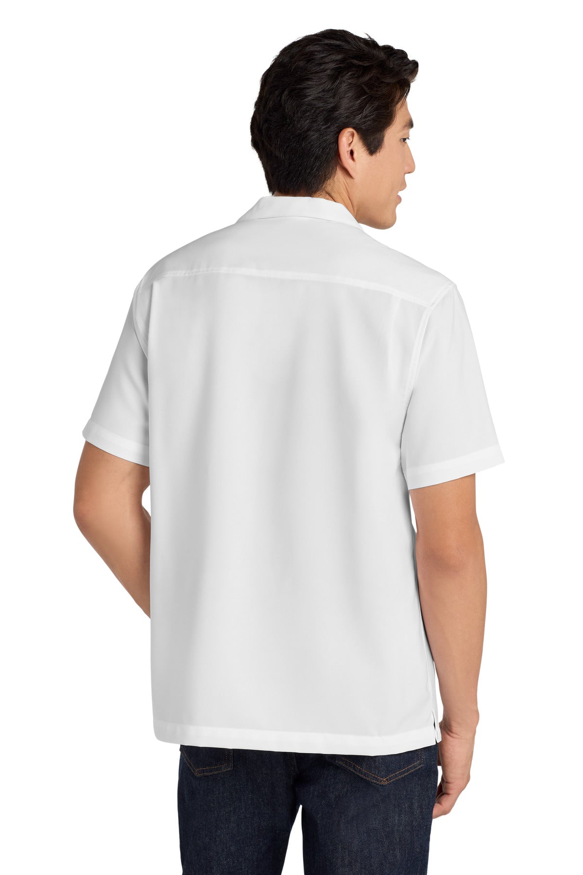 White Port Authority Short Sleeve Performance Staff Shirt W400