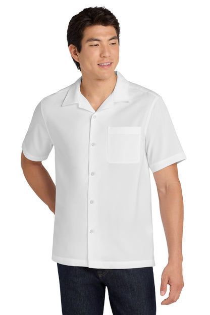 White Port Authority Short Sleeve Performance Staff Shirt W400