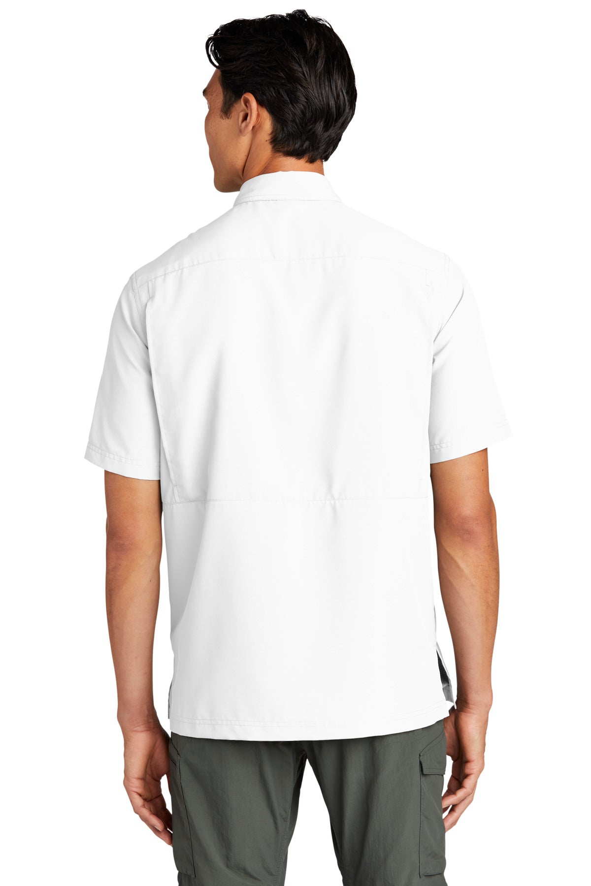 White Port Authority Short Sleeve UV Daybreak Shirt W961 plain