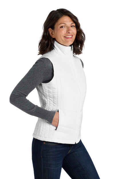 White Port Authority Women's Puffy Vest. L709