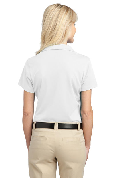 White Port Authority Women's Tech Pique Polo. L527 plain
