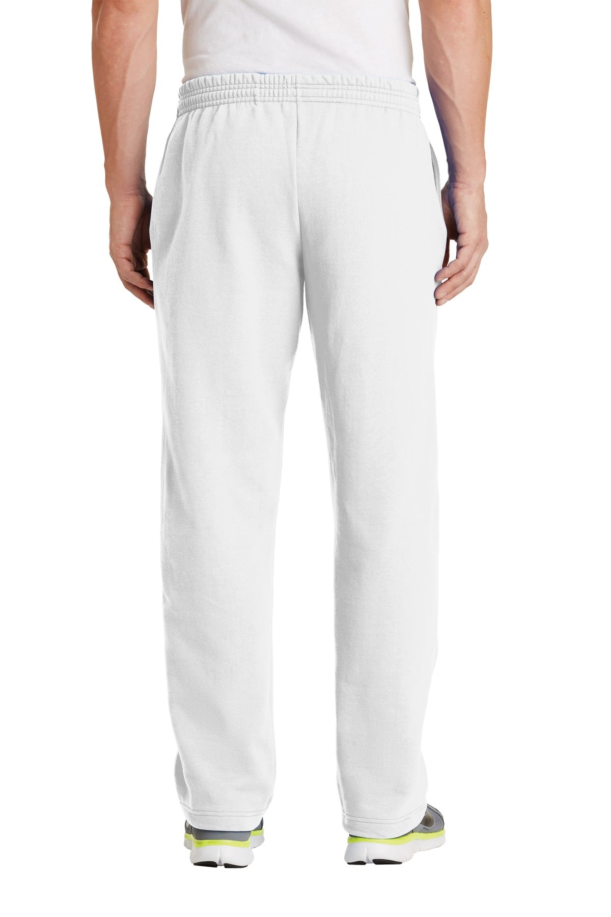 White Port & Co Core Fleece Sweatpant with Pockets. PC78P plain