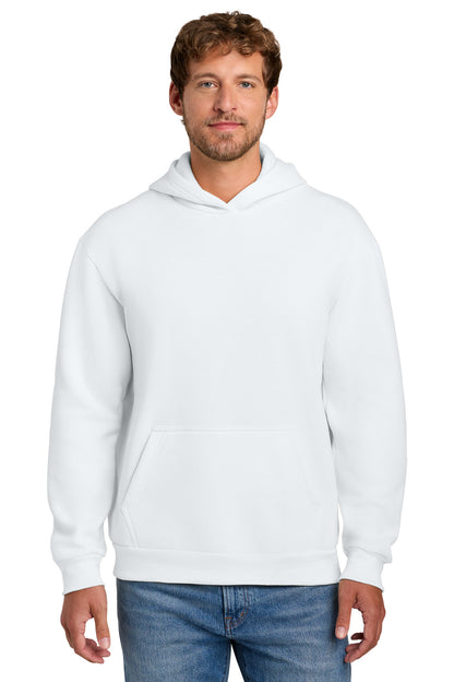 White Port & Co Easy Fleece Pullover Hooded Sweatshirt PC68H