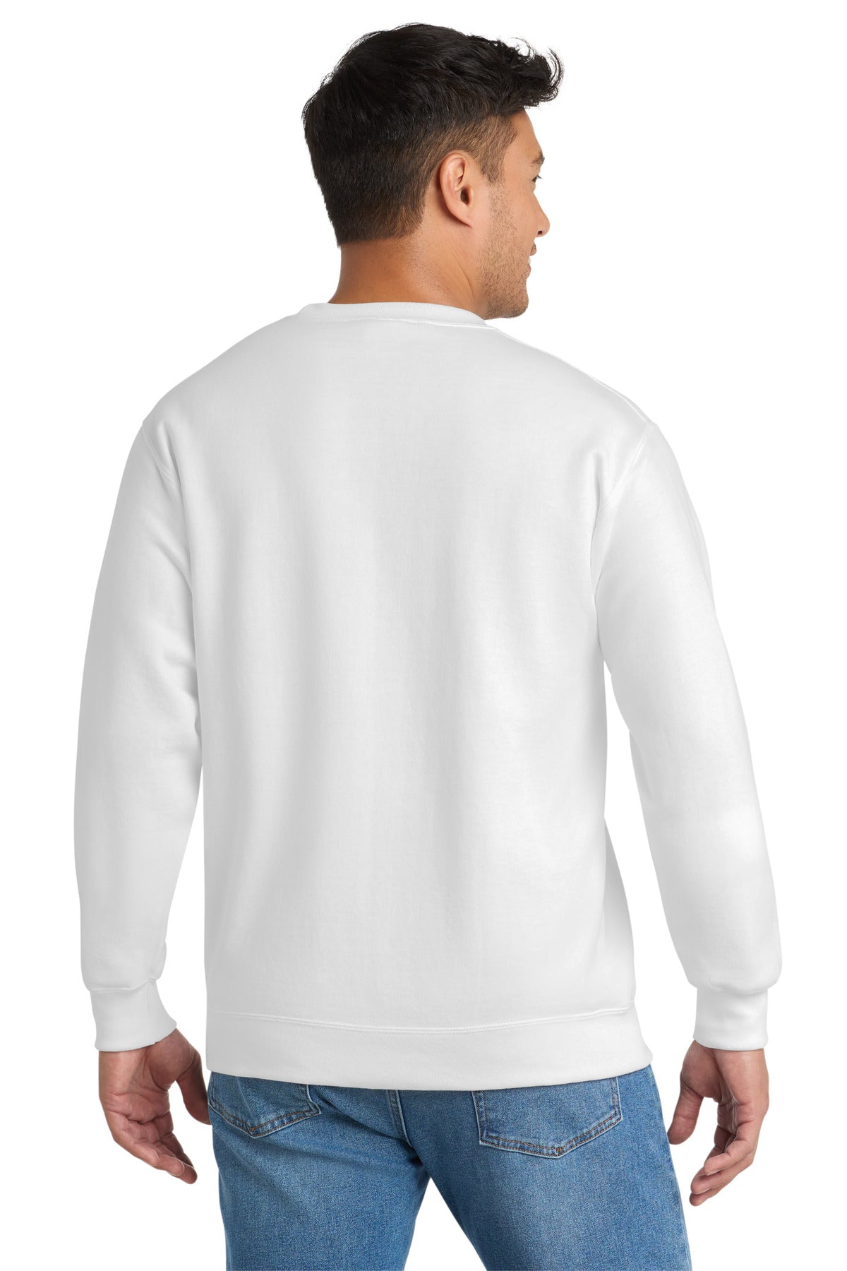 White Port & Co Essential Fleece Crewneck Sweatshirt. PC90 plain