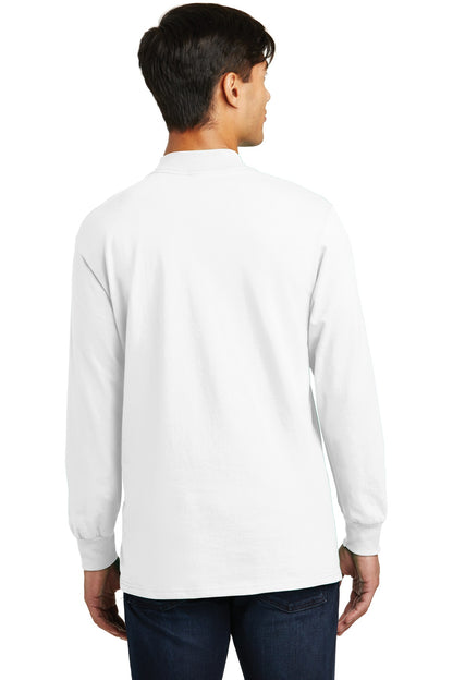 White Port & Co Essential Mock Turtleneck. PC61M plain