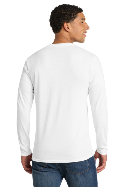 White Port & Co Long Sleeve Fan Favorite Blend Tee. PC455LS plain