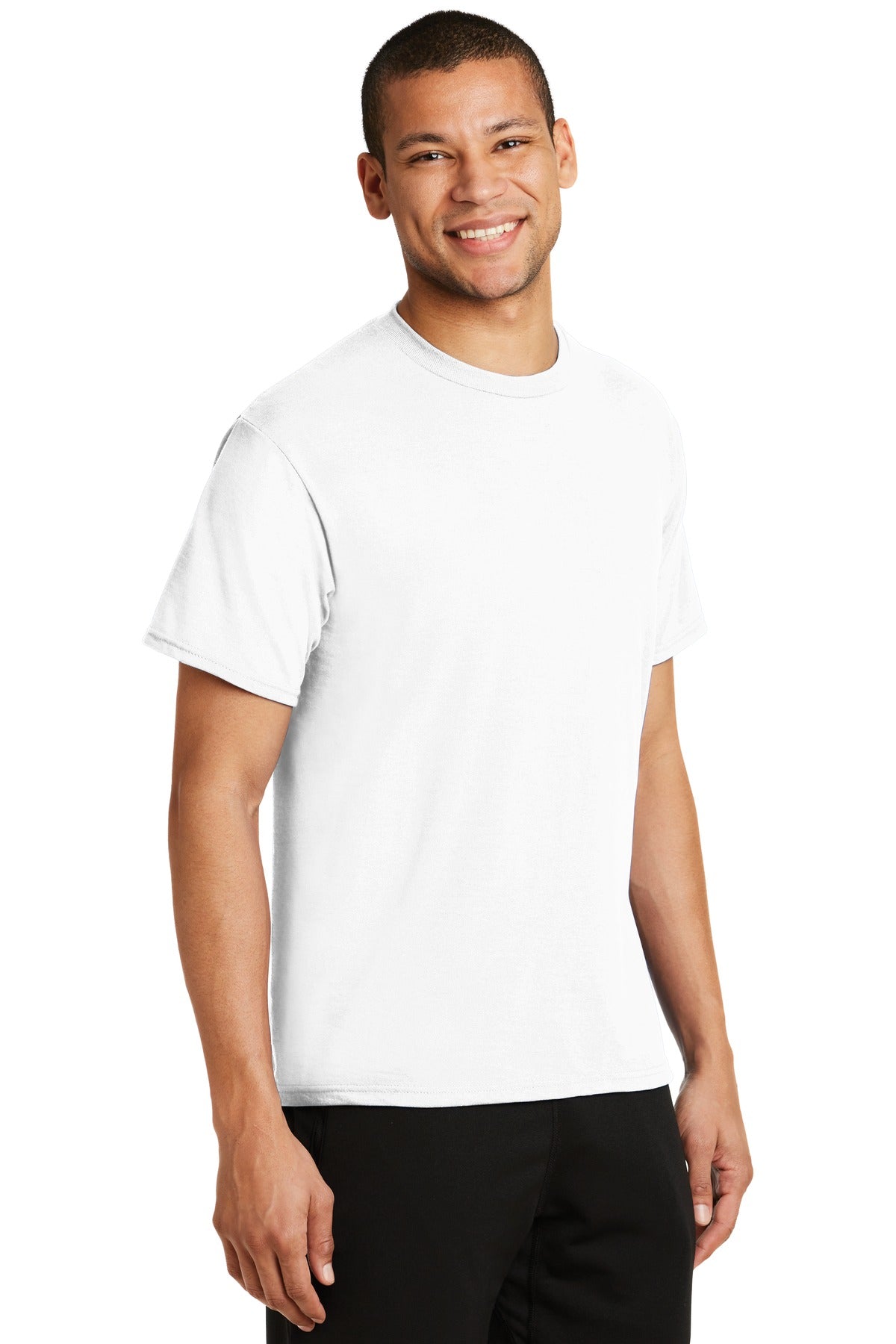 White Port & Co Performance Blend Tee. PC381 plain