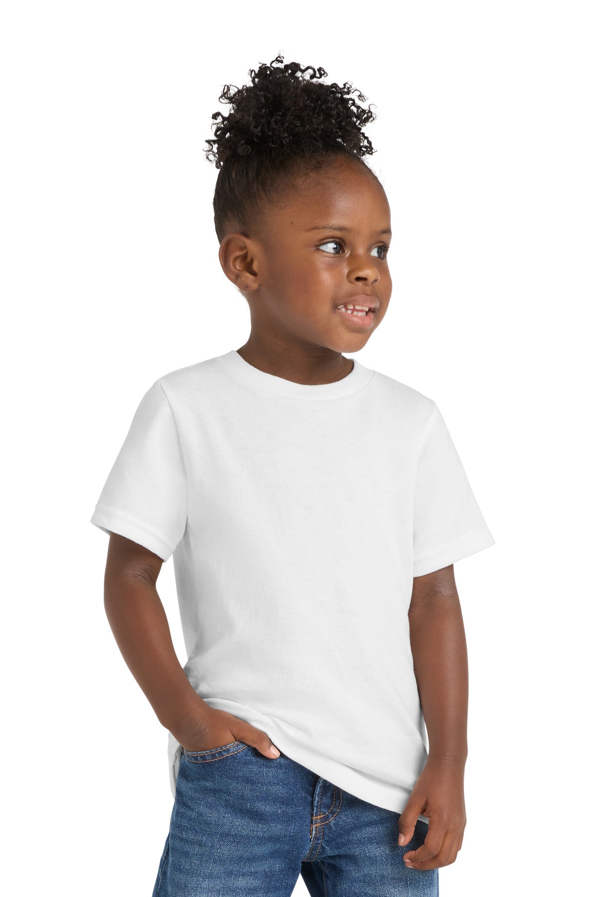 White Port & Co Toddler Core Cotton Tee. CAR54T plain