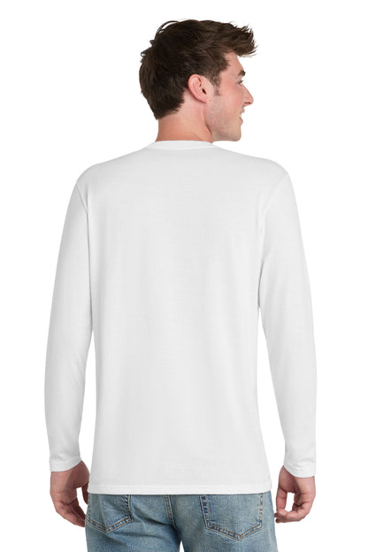 White Port & Co Tri-Blend Long Sleeve Tee. PC330LS plain