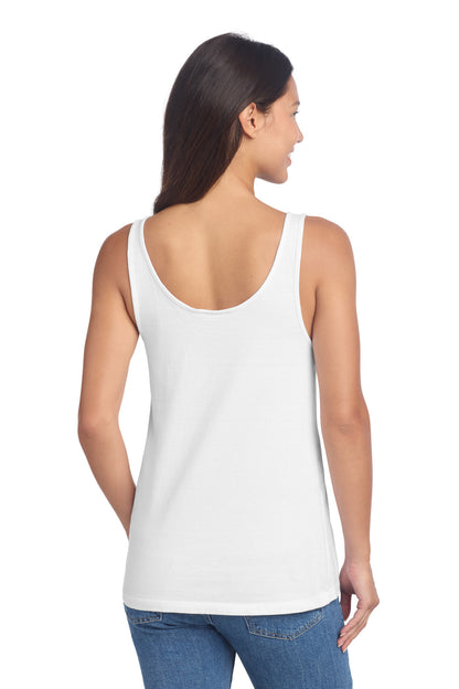 White Port & Co Women's Beach Wash Garment-Dyed Tank LPC099TT plain