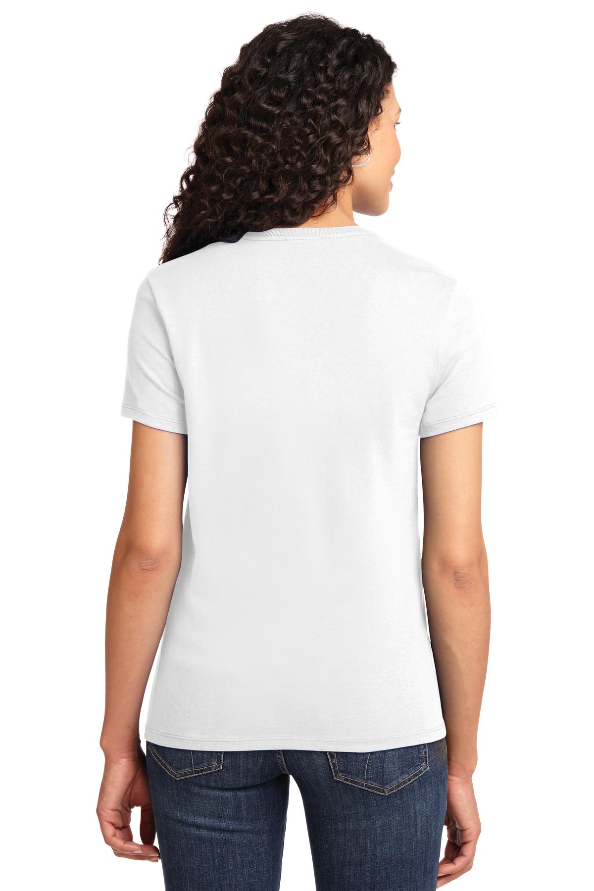 White Port & Co Women's Essential Tee. LPC61 plain