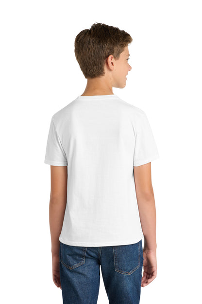 White Port & Co Youth Fan Favorite Tee. PC450Y plain