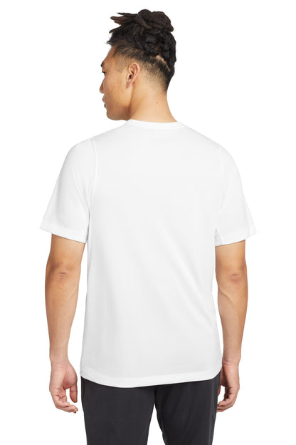 White Solid New Era Series Performance Crew Tee. NEA200 plain