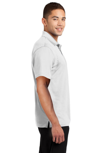 White Sport-Tek Micropique Sport-Wick Polo. ST650 plain