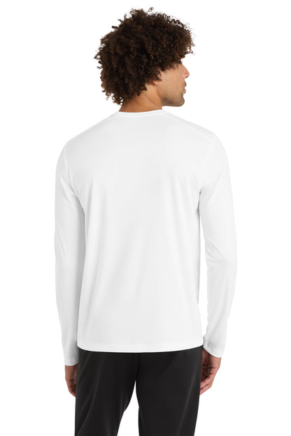 White Sport-Tek Posi-UV Pro Long Sleeve Tee. ST420LS plain