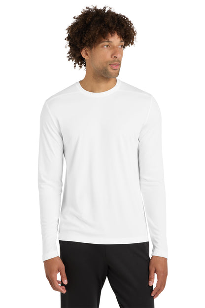 White Sport-Tek Posi-UV Pro Long Sleeve Tee. ST420LS plain