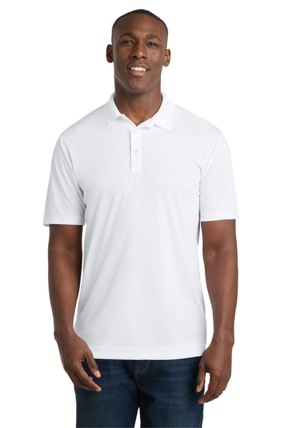White Sport-Tek PosiCharge Competitor Polo. ST550 plain