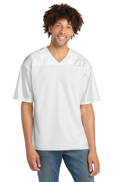 White Sport-Tek PosiCharge Replica Jersey. ST307 plain