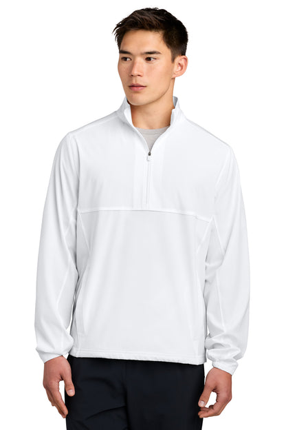 White Sport-Tek Repeat 1/2-Zip JST481 plain