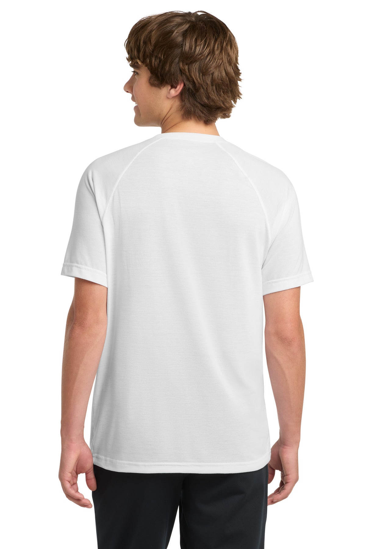 White Sport-Tek Ultimate Performance Crew. ST700 plain