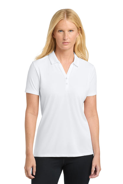 White Sport-Tek Women's PosiCharge Competitor Polo. LST550 plain