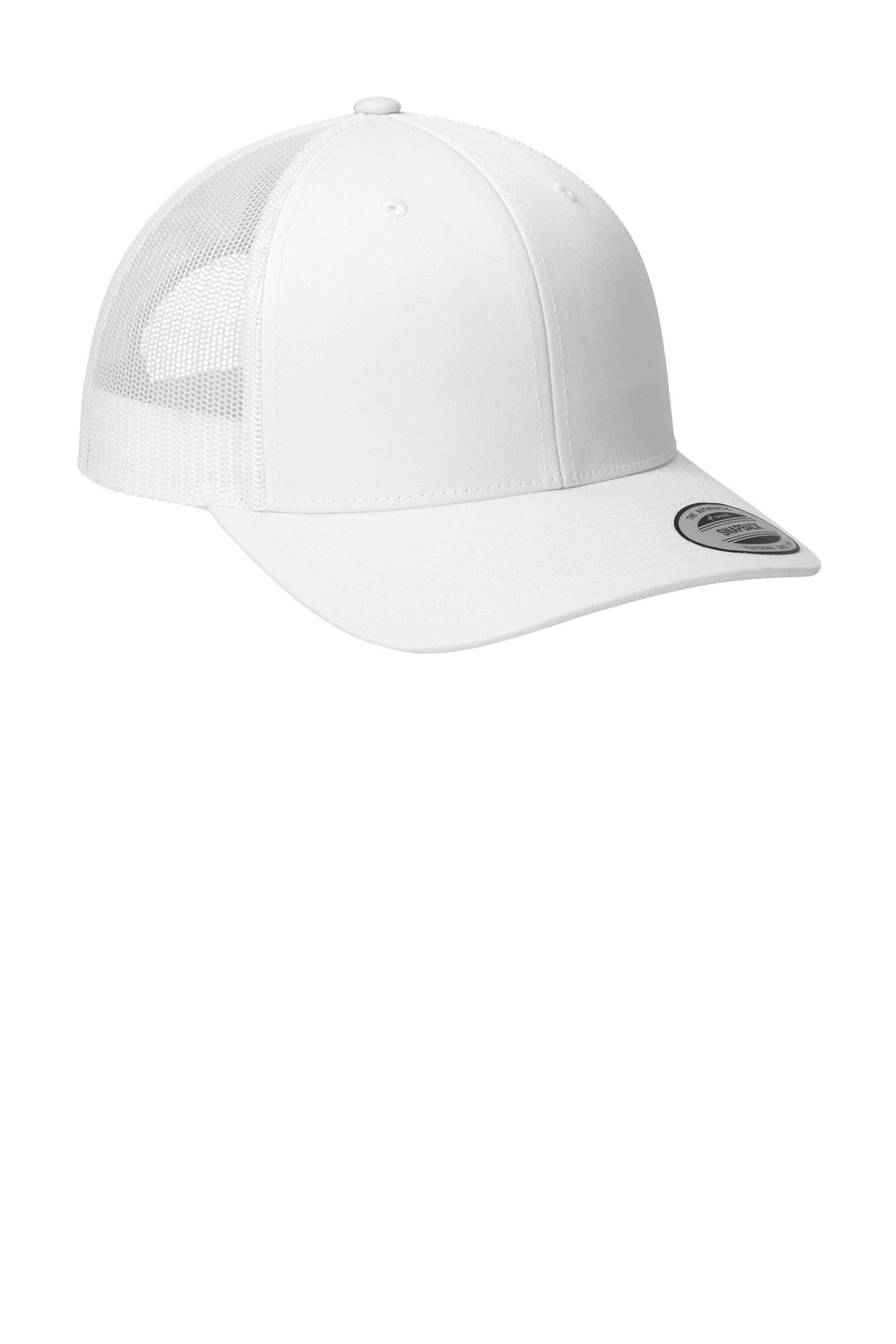White Sport-Tek YP Classics Retro Trucker Cap. STC39 plain