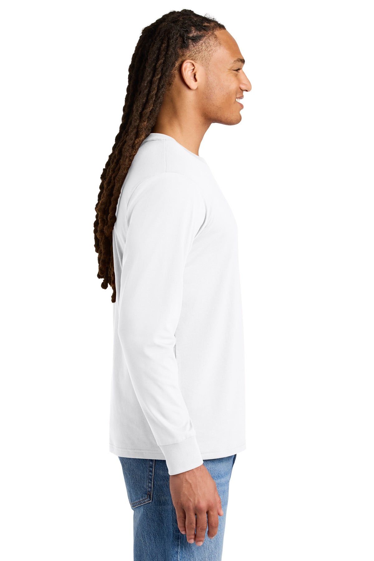 White Stanley/Stella Unisex Creator 2.0 Long Sleeve Tee SXU022 plain