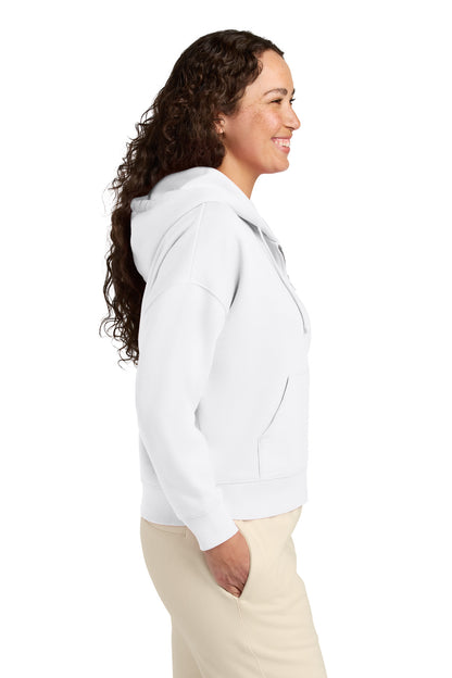 White Stanley/Stella Women's Stella Ida Full-Zip Hooded Sweatshirt SXW037 plain