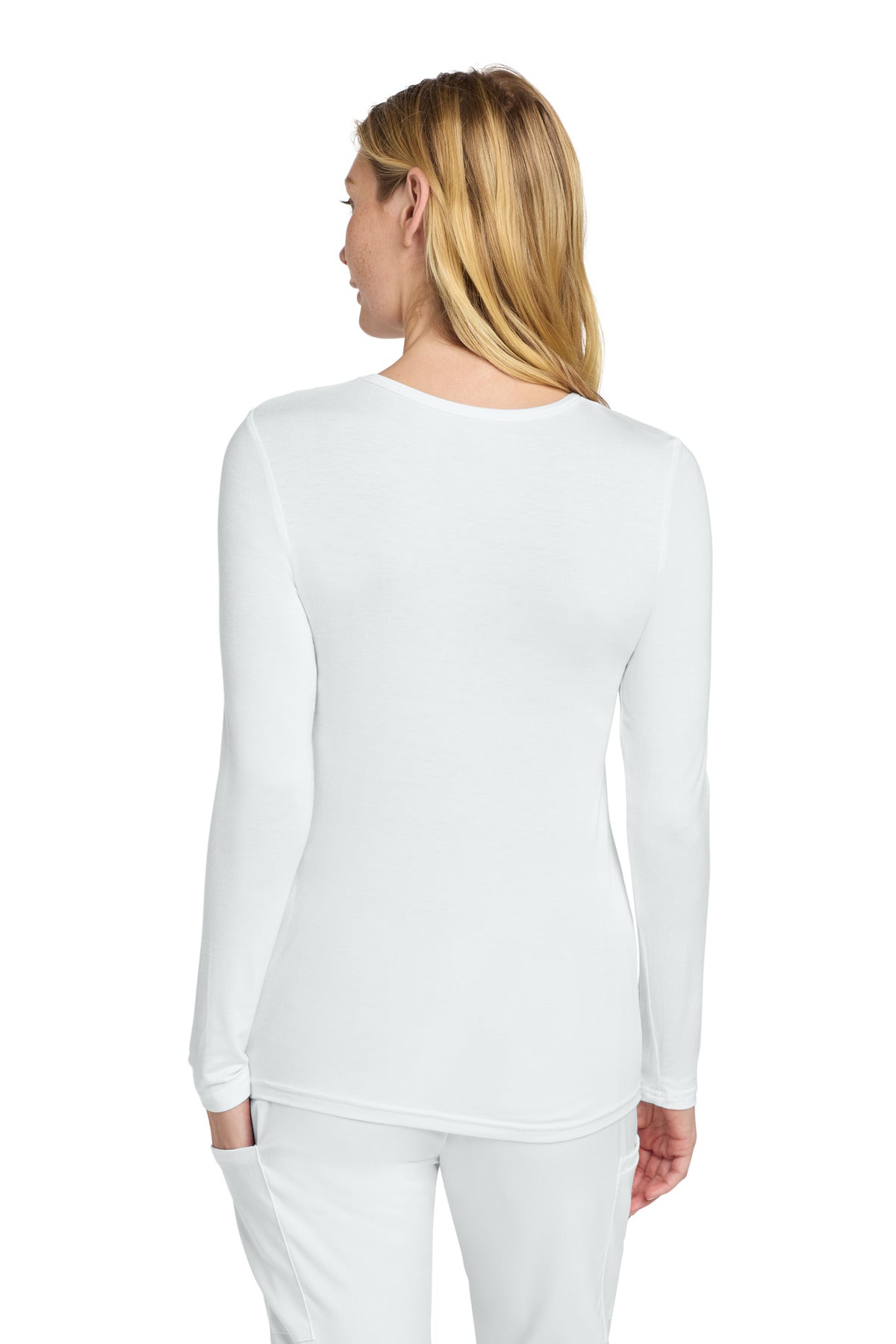 White Wink Women's Long Sleeve Layer Tee WW4029 plain