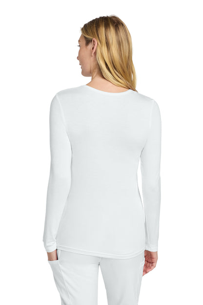 White Wink Women's Long Sleeve Layer Tee WW4029 plain