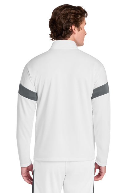 White/IrGy Sport-Tek Travel Full-Zip Jacket ST800