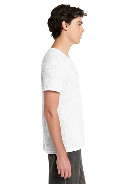 WhiteMrbl BELLA+CANVAS Unisex Textured Jersey V-Neck Tee BC3655 plain