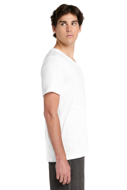 WhiteSlub BELLA+CANVAS Unisex Textured Jersey V-Neck Tee BC3655 plain