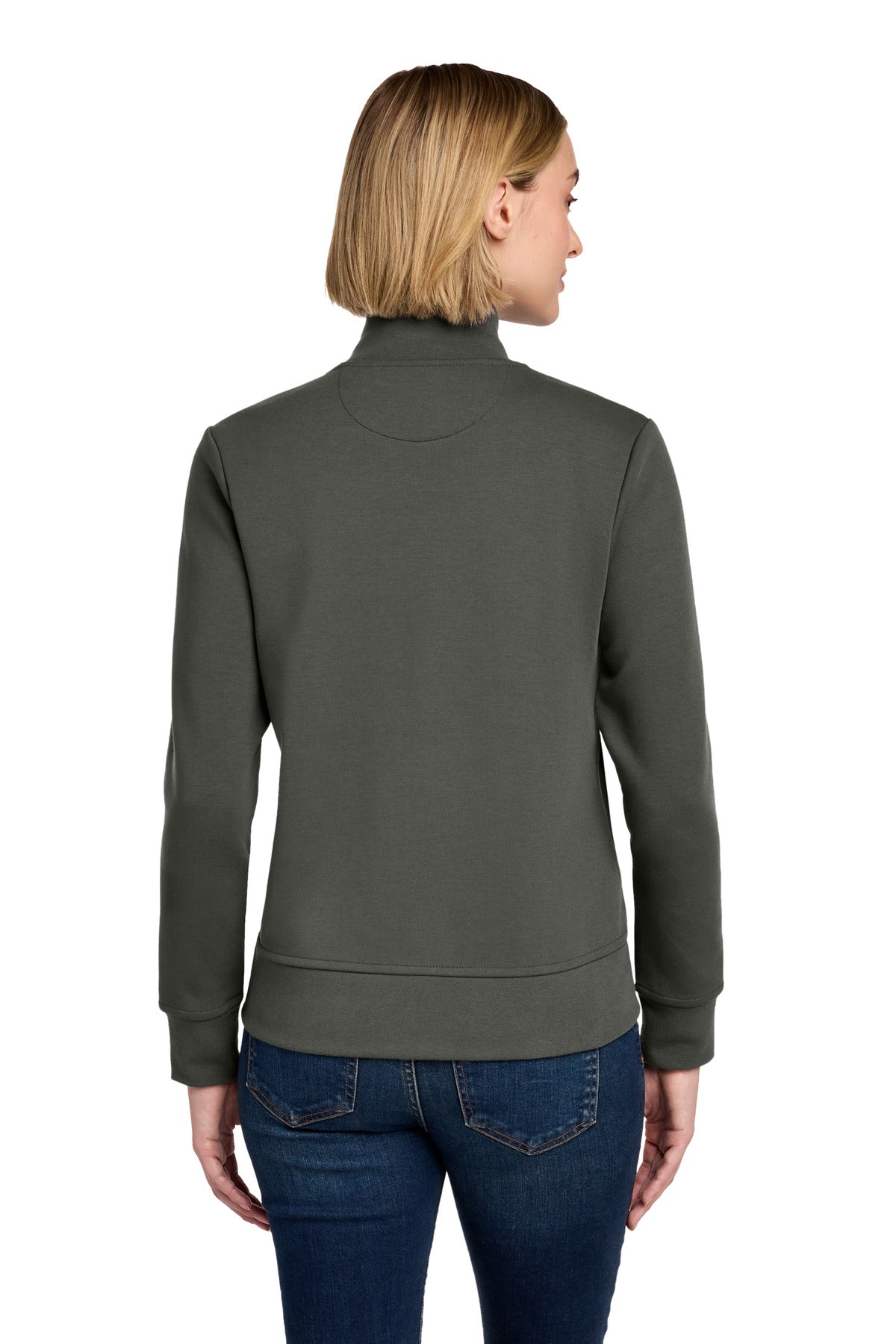 WindsorGry Brooks Brothers Women's Double-Knit Full-Zip BB18211 plain