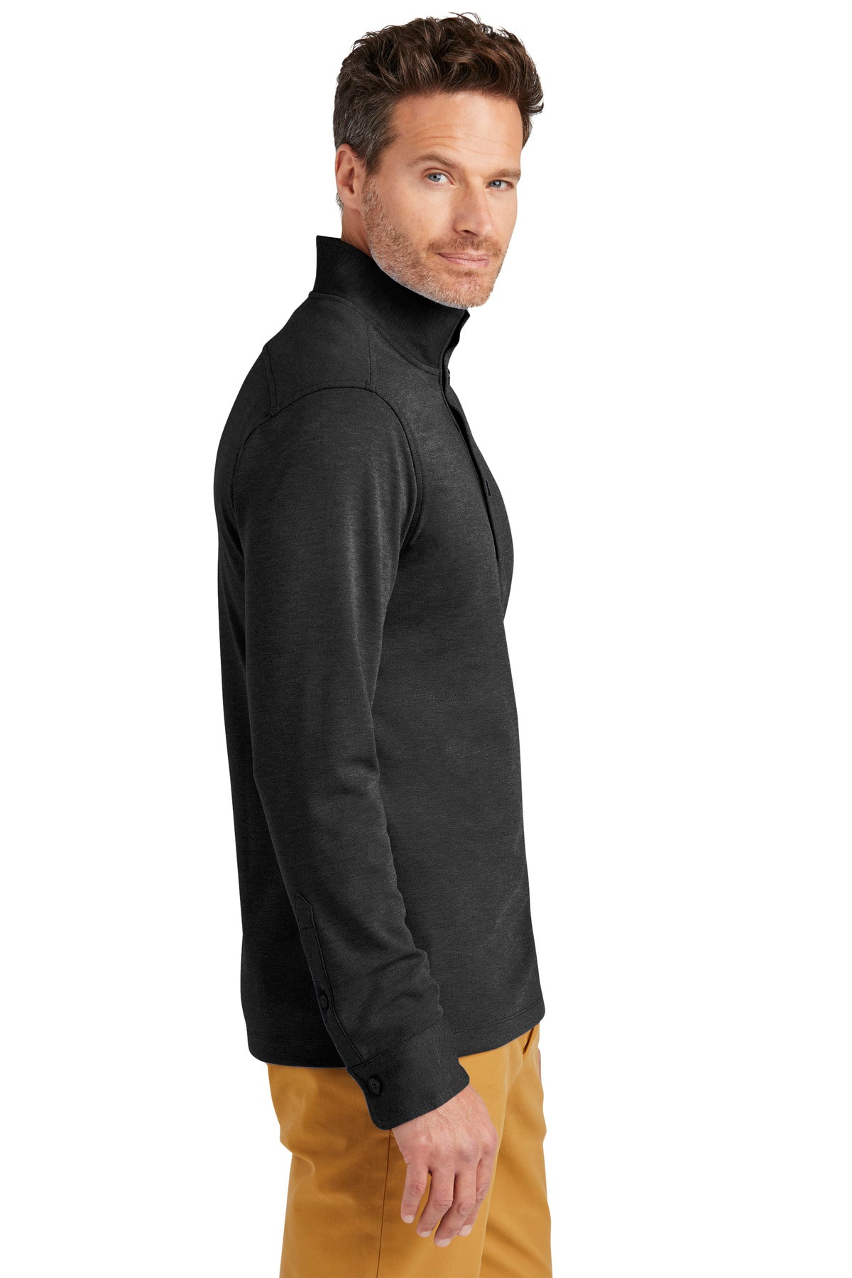 WindsorGyH Brooks Brothers Mid-Layer Stretch 1/2-Button BB18202 plain