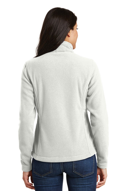Winter White Port Authority Women's Value Fleece Jacket. L217 plain