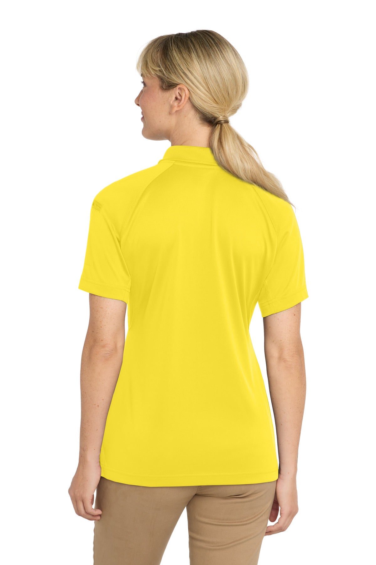 Yellow CornerStone Women's Select Snag-Proof Tactical Polo. CS411 plain