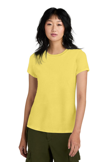 Yellow District Women's Perfect Weight Tee. DM104L plain