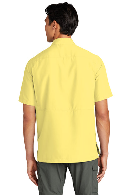 Yellow Port Authority Short Sleeve UV Daybreak Shirt W961 plain