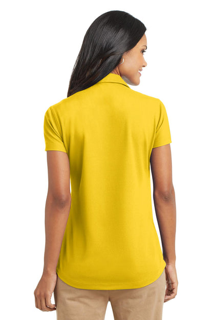 Yellow Port Authority Women's Dry Zone Grid Polo. L572 plain