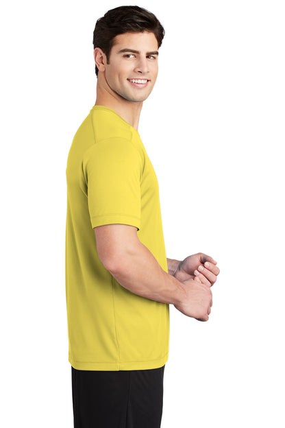 Yellow Sport-Tek Posi-UV Pro Tee. ST420 plain