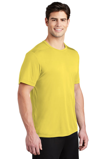 Yellow Sport-Tek Posi-UV Pro Tee. ST420 plain