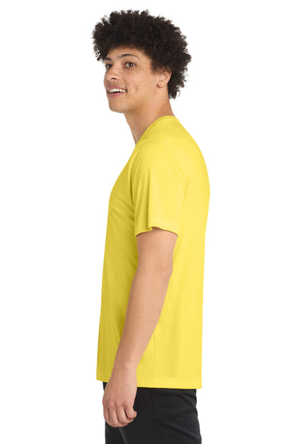 Yellow Sport-Tek Posi-UV Pro Tee. ST420 plain
