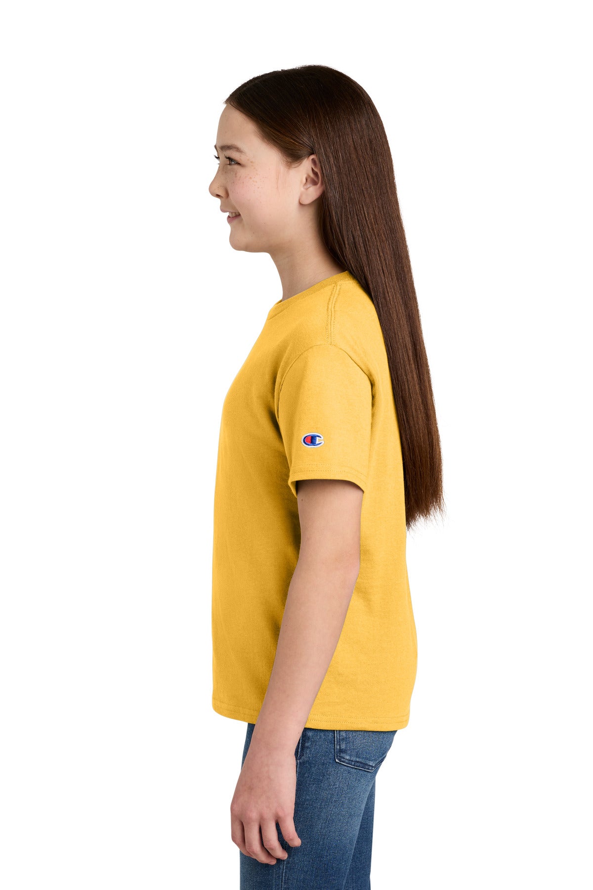 YellowCab Champion Youth Jersey Short Sleeve Tee CH1081 plain